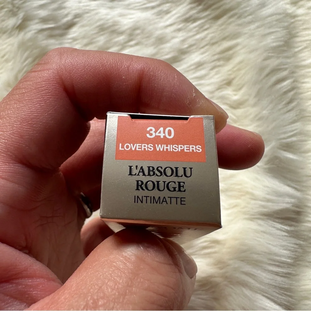 Lancôme L'ABSOLU ROUGE INTIMATTE SOFT MATTE LIPSTICK NIB 340 LOVERS WHISPERS